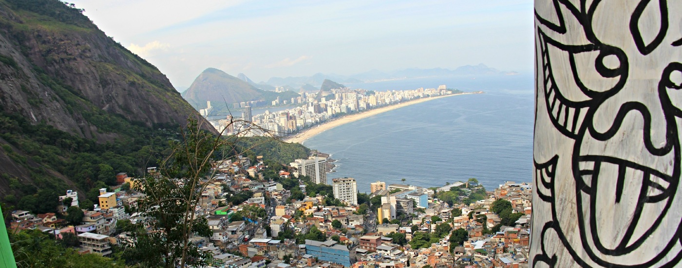 Vidigal Ausblick oben Favela